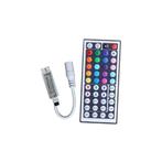 Mini RGB LED IR Controller + Afstandsbediening 48 knoppen..., Verzenden