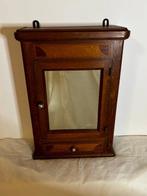 Kast - Eik, Glas, Hout, marquetterie, Antiek en Kunst