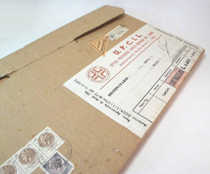 Veiligheidsborden uit de jaren zeventig - Plaque (5) -, Antiek en Kunst, Antiek | Wandborden en Tegels