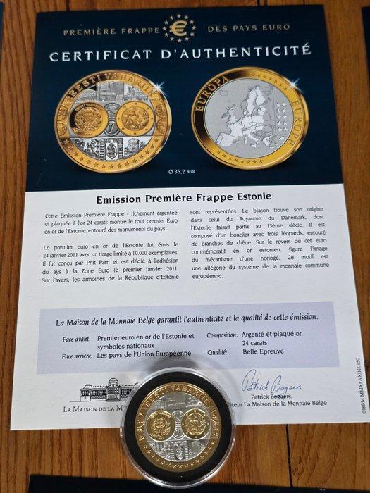 Europe. Medals Premières frappe d euro 12 pièces (Sans Prix, Postzegels en Munten, Munten | Europa | Euromunten