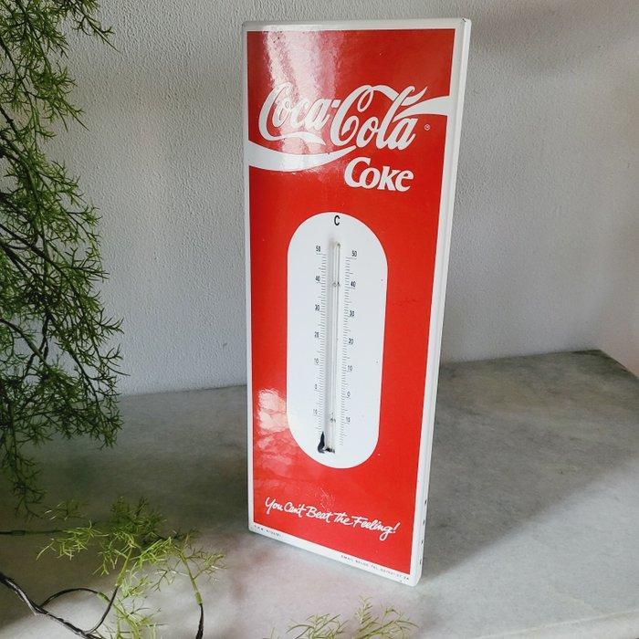 Coca-Cola Reclamebord & Thermometer, Emaillerie Belge -, Antiek en Kunst, Antiek | Wandborden en Tegels