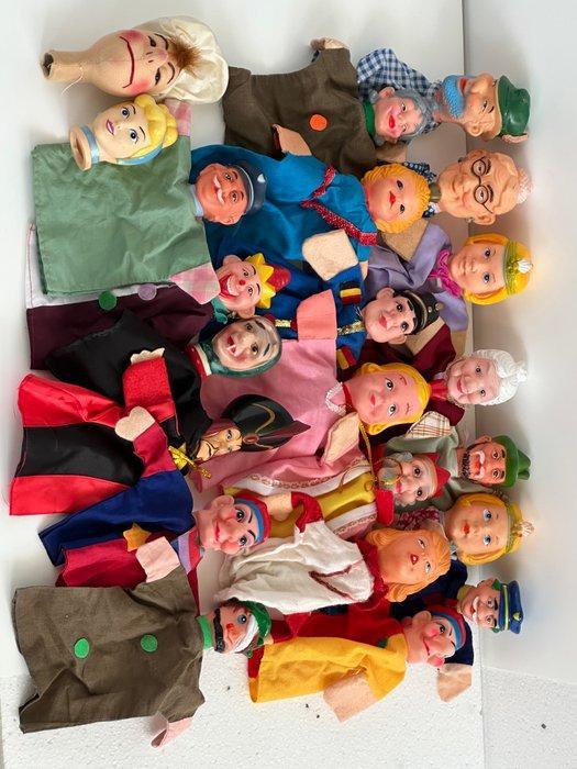 Figuur - Handpoppen /Sprookjesfiguren (22) - Rubber, textiel, Antiek en Kunst, Antiek | Overige Antiek