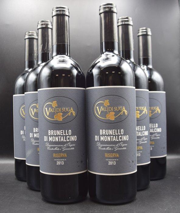 2013 Val di Suga - Brunello di Montalcino DOCG, Riserva - 6, Verzamelen, Wijnen