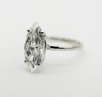 Zonder Minimumprijs - Ring - 14 karaat Witgoud - 3.01ct. tw., Handtassen en Accessoires, Ringen, Nieuw