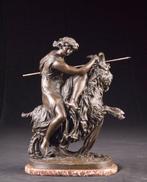 Naar Philippe-Laurent Roland - sculptuur, Een Bacchante op