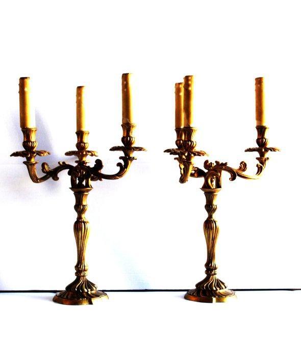 Tafellamp (2) - Brons, Antiek en Kunst, Antiek | Overige Antiek