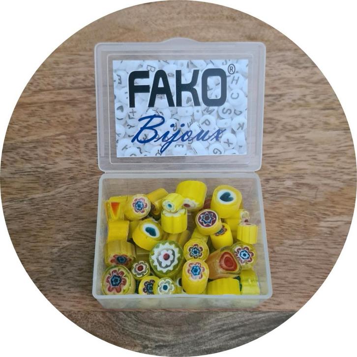 Fako Bijoux - Millefiori Glas - Sieraden Maken - 7-12mm - 50, Hobby en Vrije tijd, Kralen en Sieraden maken, Verzenden