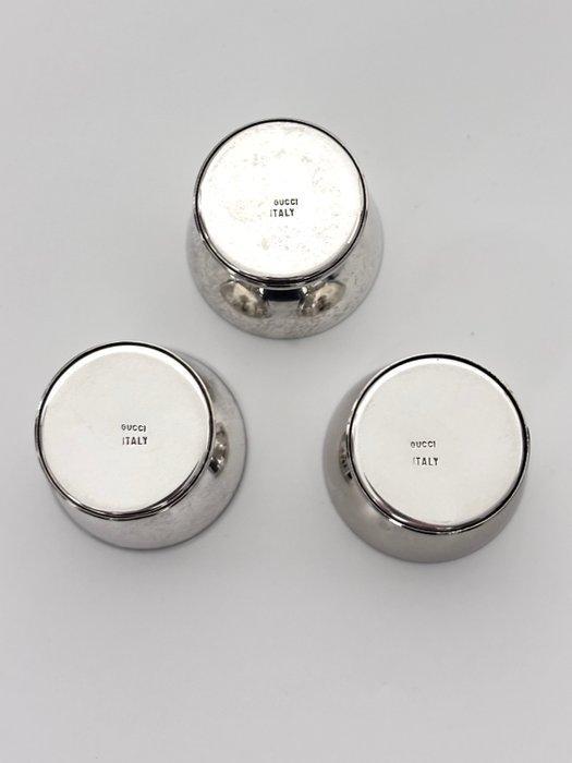 Gucci - Eierdopje (3) - Verzilverd, Antiquités & Art, Antiquités | Meubles | Tables