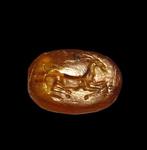 Etruscan Amber Scaraboid - 17 mm  (Zonder Minimumprijs)