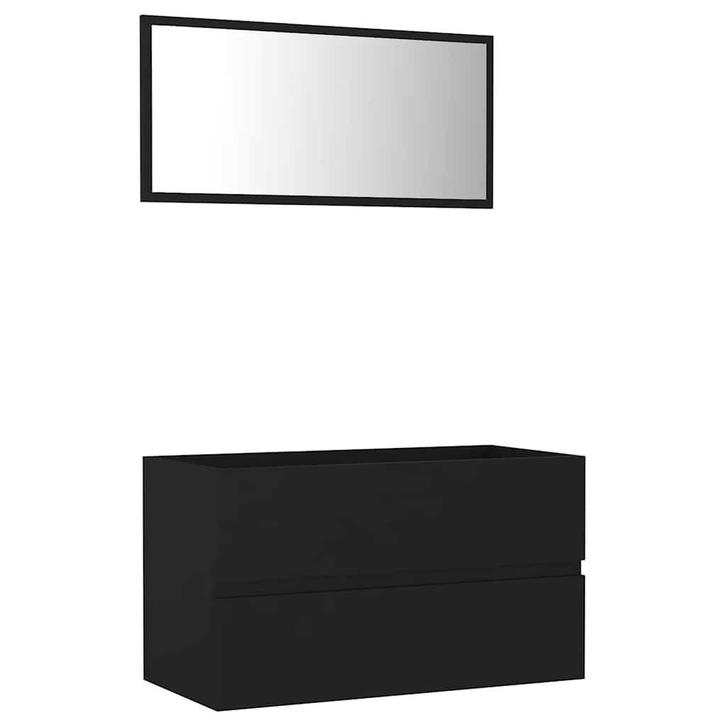 Zwarte Badkamermeubelset | OP = OP! | Super Koopje!, Huis en Inrichting, Badkamer | Badkamermeubels, 25 tot 50 cm, Nieuw, Wastafelkast