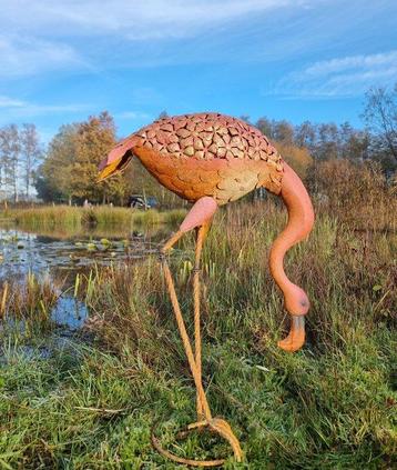 Figure - Xl flamingo sculptuur - Fer