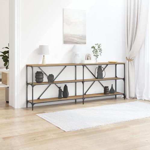 vidaXL Console Tafel Artisan Eiken 200x30x75 cm Engineered, Huis en Inrichting, Tafels | Bijzettafels, Nieuw, Verzenden