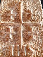 sculptuur, Stemma araldico  Croce di Gerusalemme  - 25 cm
