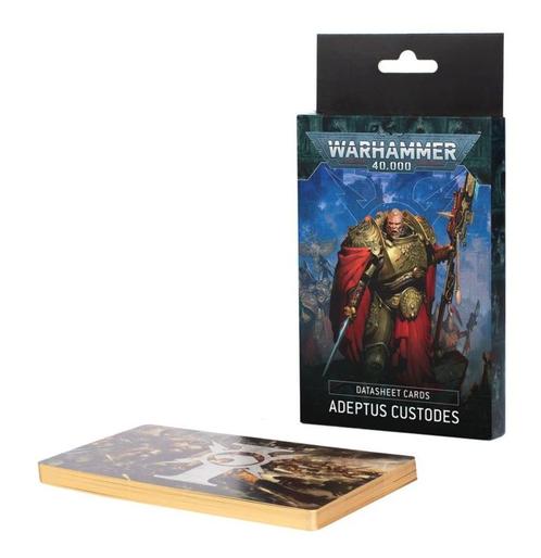 Datasheet cards Adeptus Custodes (Warhammer nieuw), Hobby & Loisirs créatifs, Wargaming, Enlèvement ou Envoi