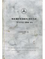 1955 MERCEDES BENZ 190 SL ONDERDELENHANDBOEK DUITS