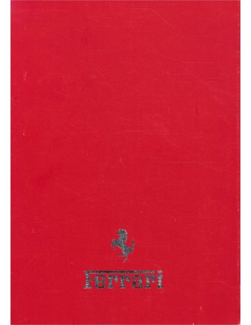 2001 FERRARI PROGRAMMA BROCHURE ENGLISH, Livres, Autos | Brochures & Magazines