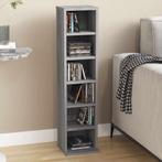 vidaXL Cd-kast 21x20x88 cm bewerkt hout grijs sonoma, Huis en Inrichting, Verzenden, Nieuw