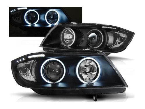 CCFL Angel Eyes koplampen Black geschikt voor BMW E90 E91, Autos : Pièces & Accessoires, Éclairage, Envoi