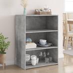 vidaXL Dressoir 70x41x93 cm bewerkt hout betongrijs, Huis en Inrichting, Kasten | Dressoirs, Verzenden, Nieuw