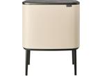 Brabantia Bo Touch Bin - Prullenbak - 36 liter - Soft Beige, Huis en Inrichting, Woonaccessoires | Prullenbakken, Verzenden, Zo goed als nieuw
