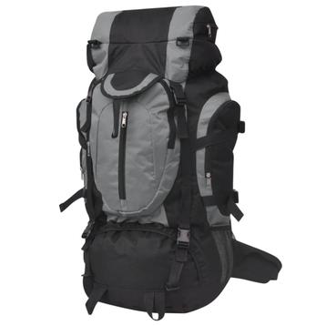 vidaXL Rugzak hiking XXL 75 L zwart en grijs disponible aux enchères