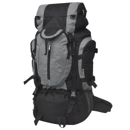 vidaXL Rugzak hiking XXL 75 L zwart en grijs, Bijoux, Sacs & Beauté, Sacs | Sacs à dos, Envoi