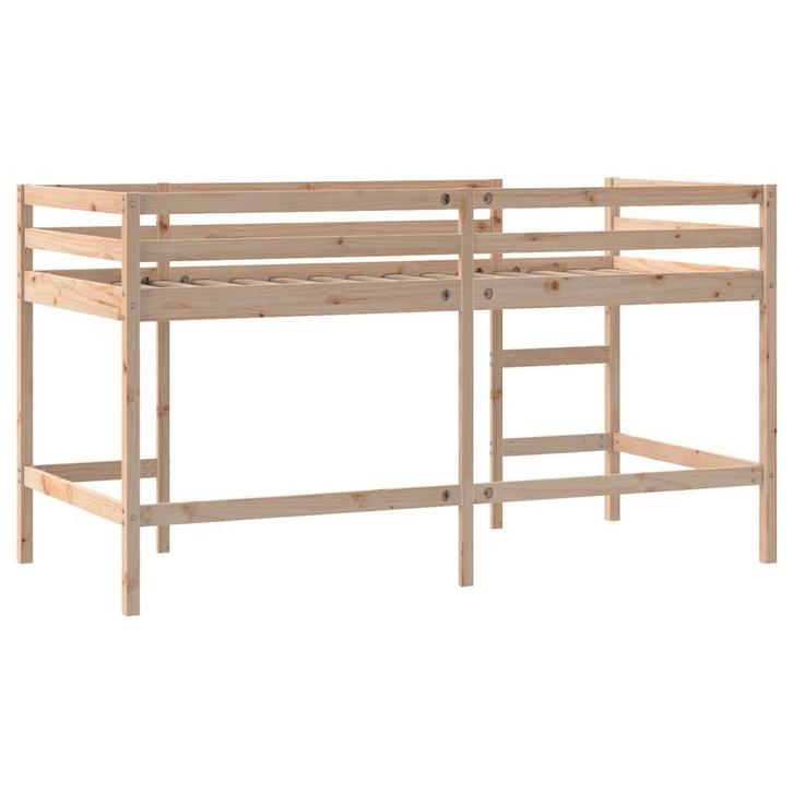 Massief Grenenhout Hoogslaper | Tweede Kansje | OP = OP, Huis en Inrichting, Slaapkamer | Bedden, 80 cm, 200 cm, Nieuw, Hout, Eenpersoons