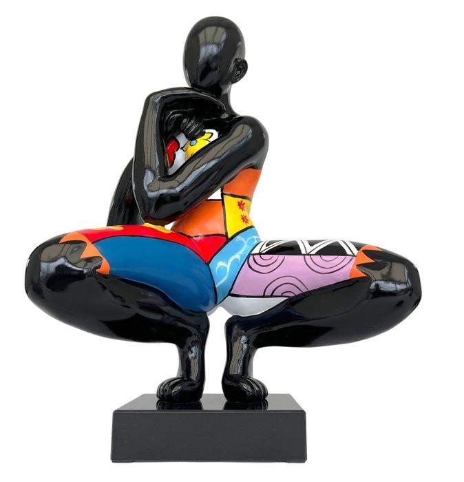 Beeldje - Pop art lady - Steen, Glasvezel, Antiek en Kunst, Kunst | Designobjecten