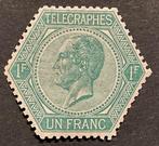 België 1861 - Leopold I Telegraafzegels 1f Blauwgroen -