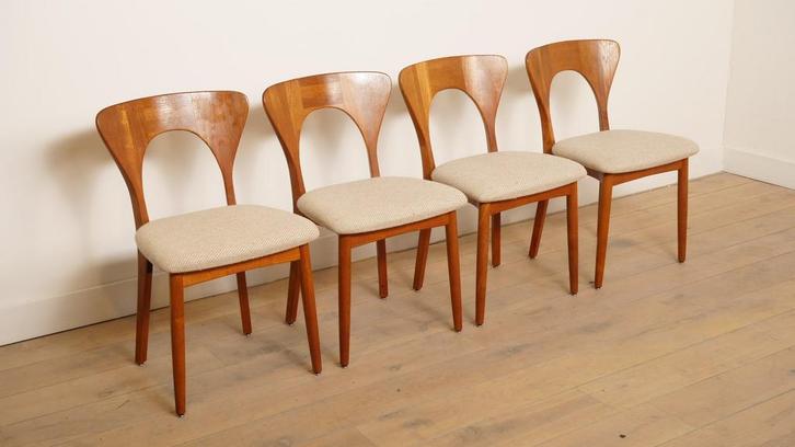 4 x eetkamerstoel | Koefoeds Hornslets | Niels Koefoed |, Huis en Inrichting, Stoelen, Ophalen of Verzenden