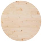 vidaXL Tafelblad Ø80x2,5 cm massief grenenhout, Verzenden, Nieuw