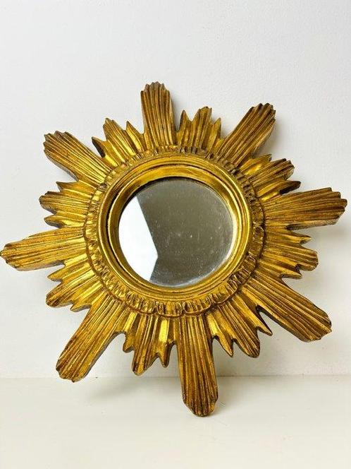 Miroir- Miroir solaire doré  - Écume de mer, Or, Antiek en Kunst, Curiosa en Brocante