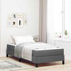 vidaXL Boxspring bed met matras Donkergrijs 100 x 200 cm, Huis en Inrichting, Slaapkamer | Bedden, Verzenden, Nieuw
