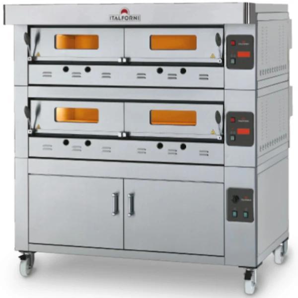 Modulaire Pizzaoven | ECO-GAS | Gas | 4x Ø30cm / Bakkamer |, Zakelijke goederen, Horeca | Keukenapparatuur, Nieuw in verpakking