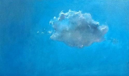GONZHO - Dos nubes - NO Reserve, Antiek en Kunst, Kunst | Schilderijen | Modern