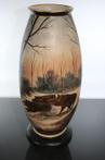 Faiencerie Saint Ghislain - Emile Lombarts grand vase art