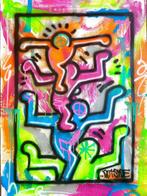 Outside - Keith Haring tribute fluo