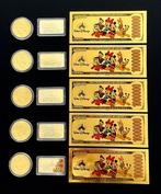 Verenigde Staten. Collection of 15 Gold Plated Medals , Bars, Nieuw
