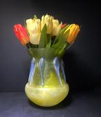 VA verre France, Vintage sculpturale - Vaas - Glas, Antiek en Kunst