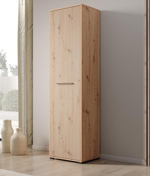 Meubella - Halkast - Eiken 55 cm - Kapstok | Modern, Huis en Inrichting, Kasten | Overige, Nieuw, Verzenden