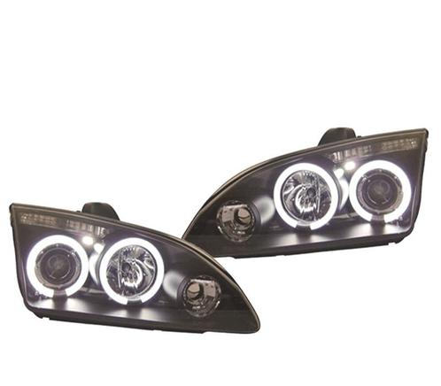 PHARE ANGEL EYES CCFL POUR FORD FOCUS 04-08 FOND NOIR, Auto-onderdelen, Verlichting, Verzenden