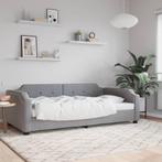 vidaXL Lit de repos gris clair 90x200 cm Tissu, Maison & Meubles, Verzenden, Neuf