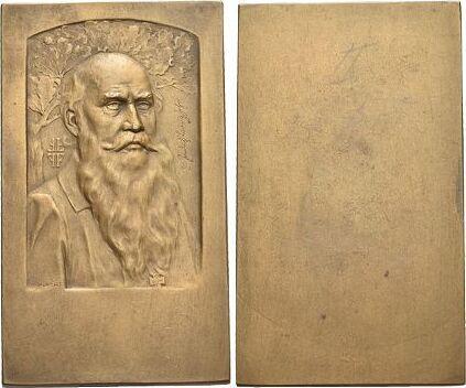 Bronze-plakette Personenmedaille Jahn, Johann Friedrich L..., Postzegels en Munten, Penningen en Medailles, Verzenden