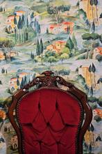 Tessuto Monet stijl Toscaanse landschap paradijs -