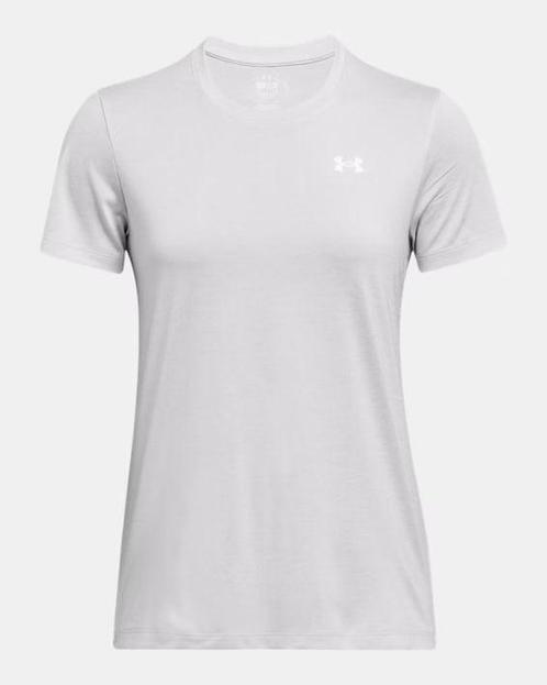 Under Armour Tech Ssc- Twist-Gry - Maat SM, Kleding | Dames, Topjes, Grijs, Maat 38/40 (M), Nieuw, Korte mouw, Ophalen of Verzenden