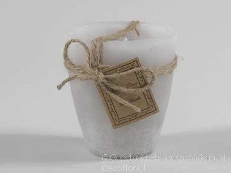 Tuinkaars garden candle smal rustiek 24 uur light grey 80x90, Maison & Meubles, Accessoires pour la Maison | Plantes & Fleurs artificielles