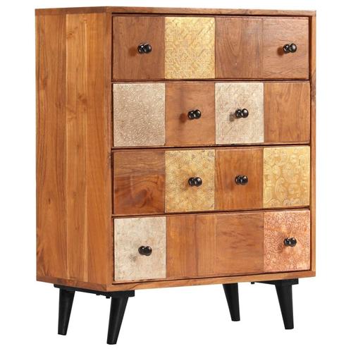 vidaXL Ladekast 60x30x75 cm massief acaciahout, Huis en Inrichting, Kasten | Overige, Nieuw, Verzenden