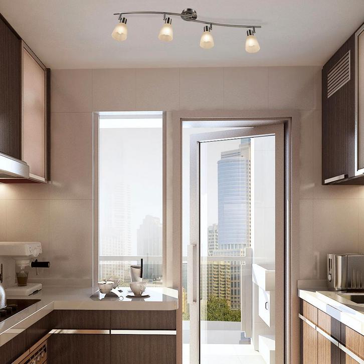 2dekans | LED -plafondlamp roteerbare plafondlamp met 4, Huis en Inrichting, Lampen | Plafondlampen, Ophalen of Verzenden