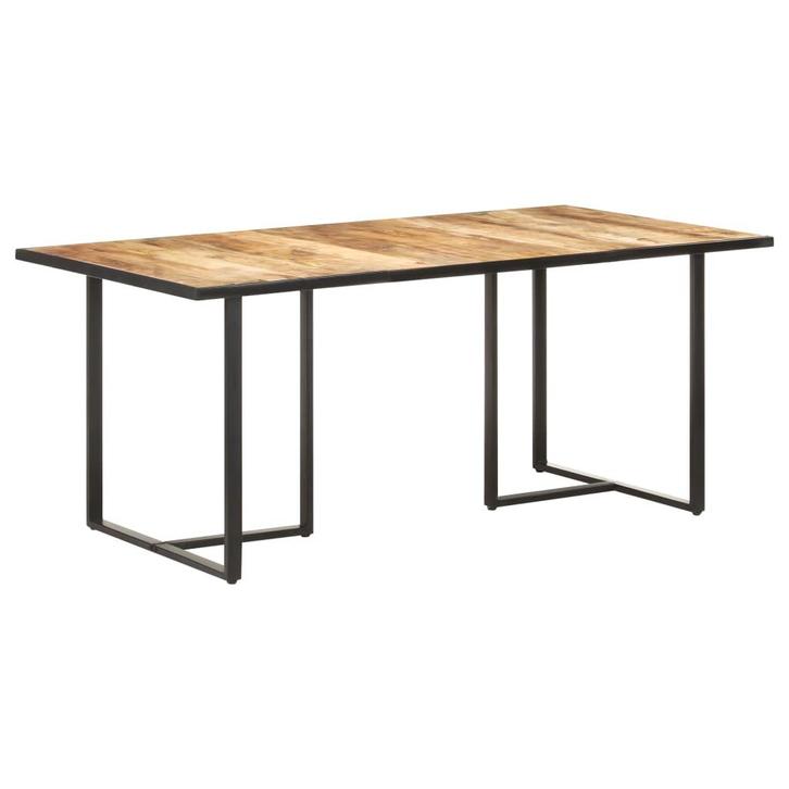 vidaXL Eettafel 180 cm ruw mangohout, Huis en Inrichting, Tafels | Eettafels, Nieuw, Verzenden