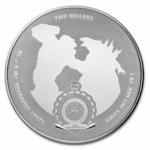 Niue. 2021 1 oz $2 NZD Niue Silver Kong Coin (Zonder, Postzegels en Munten, Edelmetalen en Baren